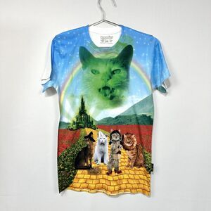 RageOn! Wizard of Paws Parody Wizard of Oz W/Cats Funny Humors Shirt XS